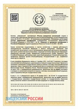 Приложение к сертификату для ИП Семикаракорск Сертификат СТО 03.080.02033720.1-2020